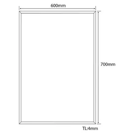 a&n&a aQualine Aqualine Spiegel mit Facette 60x70cm, CU free