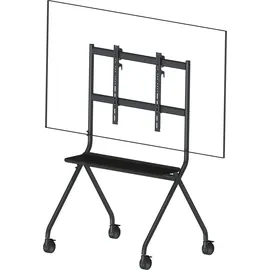 Vision VFM-F12 – Display Staffelei Trolley mit Ablage für 55–100′′
