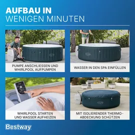 BESTWAY Lay-Z-Spa Miami AirJet 196 x 66 cm Dunkelgrün