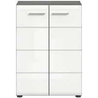 VCM Salsa Sideboard 2 Türen weiß Hochglanz.