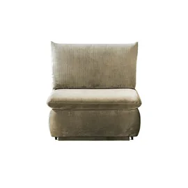 Sofa.de Schlafsessel Etta Kunstleder 88 x 88 x 96 cm Braun mit Schlaffunktion