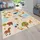 Paco Home & Teppich Kinderzimmer Kinderteppich Spielteppich, Dschungel Rutschfest Creme Grün 100x200 Cm