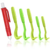 LuxusKollektion Zeckenpinzette Zeckenentferner 6er Set 5 Haken 1 Pinzette für Hund Katze Mensch