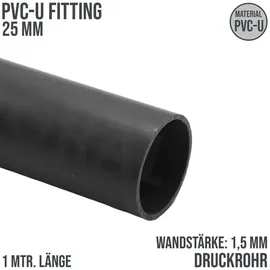 BEVO Druckrohr 1 m grau