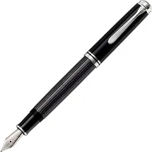 Pelikan Souverän M805 Stresemann Kolbenfüller schwarz/anthrazit/silber M (mittel), 1 St.