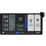 Shelly Wall Display X2 Black + Blu H&T Black, Smart Home Hub, Schwarz