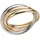 FIRETTI Goldring 3-Fach verschlungen, tricolor, massiv«, Ringe, 54671267-17 goldfarben