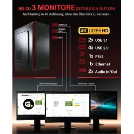 Greed Desktop-PC AMD Ryzen 7 5700G 4,6 GHz 16 GB RAM 512 GB SSD Win 11 Pro