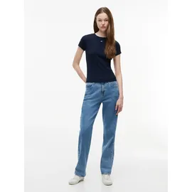 Tommy Hilfiger Slim Essential Ext Kurzarm-T-Shirt Dark Night Navy 2XS
