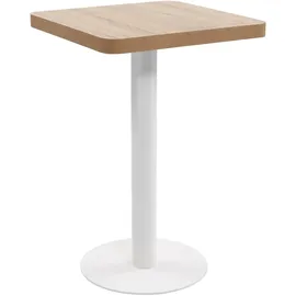 vidaXL Bistrotisch 50 x 50 cm Hellbraun