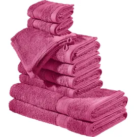 REDBEST Chicago Handtuchset 10-tlg. rosa