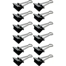 Maul 21351-90 Foldback-Klammer, schwarz, (B)51 mm, Klemmweite: 28 mm