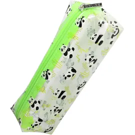 ONLINE USV-Systeme Online Federmäppchen Panda Schlamperetui, aus Kunststoff, grün