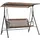 Outsunny Hollywoodschaukel Braun 3-Sitzer