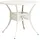 vidaXL Gartentisch 90 x 90 x 74 cm Weiß
