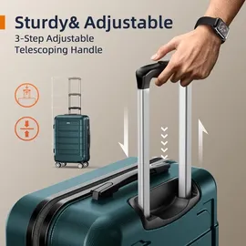 luxuskollektion Koffer 4-Rollen Mittelgroß / 67 cm / 78 l armeegrün