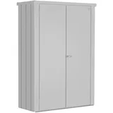 Biohort Terrassenschrank Romeo M 132 x 57 x 181 cm Silber