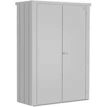 Biohort Terrassenschrank Romeo M 132 x 57 x 181 cm Silber