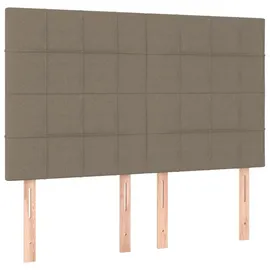 vidaXL Boxspringbett 140 x 200 cm Taupe