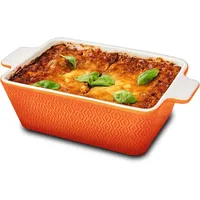 Praknu Auflaufform Keramik für 2 Personen - Für Lasagne,