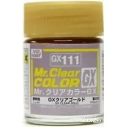 MR HOBBY - GUNZE GX-111 Mr Hobby -Gunze Mr. Clear Color GX (18 ml) Clear Gold [30