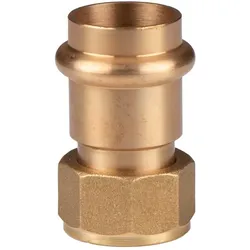 Kupfer Pressfitting Übergangsverschraubung aus Rotguss 22 mm - 3/4