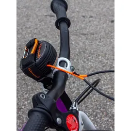 Kommit Fahrrad Zugsystem Abschleppseil schwarz, für Kinder und Erwachsene, 2 m, 120 kg Zugkraft