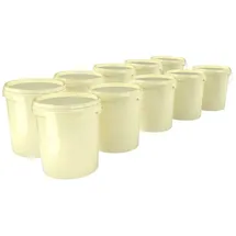 FixedByU Putzeimer 16 Liter Beige 10 St.