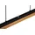 Trio Kerala 1-flg. 90 cm eckig schwarz matt / Holz