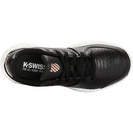 K-Swiss Court Express HB Tennis Shoe, Black/White/Rose Gold, 38 EU