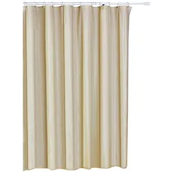MSV Duschvorhang 180 x 200 cm in Beige