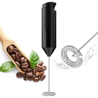 Uootach Milchaufschäumer elektrisch, Removable Stainless milchschäumer, Handheld milchaufschäumer stab, Lightweight milchaufschäumer, Battery Operated milchschäumer for Coffee, Cold Chocolate.