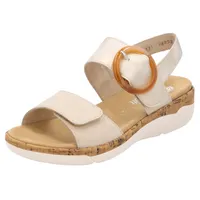 REMONTE Damen, Riemchensandalen R6853, Frauen Sandalen,lose Einlage,offene Schuhe,Riemen,Riemchen,halteriemen,Sommerschuhe,beige Kombi
