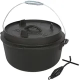 El Fuego Dutch Oven 11,4 l Gusseisen schwarz