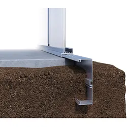 KGT Fundament für Gewächshaus »Linea I«, Aluminium - silberfarben