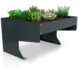 Juskys Mährobotergarage mit Pflanzkasten