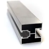 NAKA Aluprofil 40x40 PV Solarpanele Silber | Photovoltaik Montageschiene PV-Anlage | Aluminiumprofil zur Montage von Solaranlagen | Systemprofil Typ S Montageprofil 40 x 40 mm 1,1 m