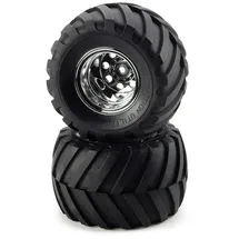TAMIYA Reifen mit Felgen hinten Schwarz 309805619