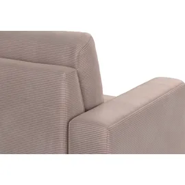 Home Affaire Ecksofa HOME AFFAIRE "Summer L-Form", rosa (altrosa), B:249cm H:91cm T:164cm, 95% Polyester, 5% Polyamid, Sofas, Ecksofa, mit Recamiere, mit oder ohne Bettfunktion und Bettkasten, Cord-Bezug