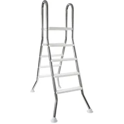 Hochbeckenleiter EVOLUTION mit Plattform und Stufen aus Kunststoff 2 x 4 Stufen