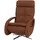 Mendler Relaxsessel HWC-L11 Leder 74 x 110 x 0 cm Braun elektrisch drehbar