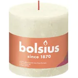 Bolsius Rustik Stumpenkerze 10 x 10 cm weiche perle