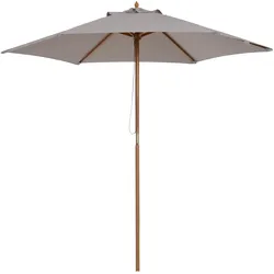 Outsunny Sonnenschirm Bambus, Polyester
