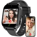 4G Smartwatch Kinder, Uhr Kinder Telefon mit Schrittzähler, SOS Armband Kinder, Schulmodus, Wecker, Kamera, GPS Tracker Kinder, 7 Spiele Videoanruf Kinder Smartwatch für Jungen und Mädchen Teenager