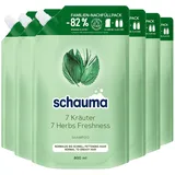 SCHWARZKOPF SCHAUMA ShamSCHWARZKOPF SCHAUMA Shampoo Nachfüllpack 7 Kräuter 800ml, 6er Pack (6 x 800 ml) poo Nachfüllpack 7 Kräuter 800ml, 6er Pack (6 x 800 ml)