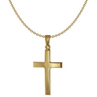 Acalee 20-1218 Kette mit Kreuz-Anhänger für Männer Gold 333 / 8 Karat, 45 cm