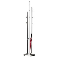 Kerkmann Kleiderständer Solitär 30606914 silber Metall 8 Haken 40,0