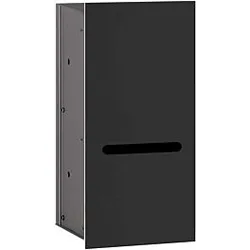 Emco Asis 2.0 WC-Papier-Modul 972427521 schwarz, 170x346 mm, Anschlag rechts, Unterputz