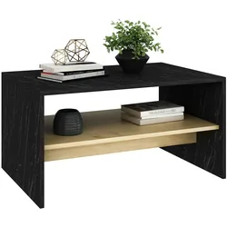 Skye Decor, Apollon- Apollon OLV, Schwarz, Couchtische, 46,8x90x45 cm, 100% Melaminbeschichtete Partikelplatte