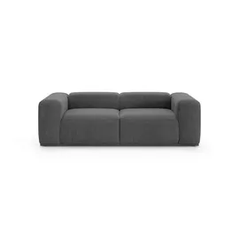 s.Oliver Big-Sofa S.OLIVER "EMMERIK Designersofa, 3-Sitzer mit Wellenfederung, B/T/H: 242/98/73 cm", grau (anthrazit), B:242,5cm H:73cm T:98cm, 100% Polyester, Sofas, Big-Sofa, hoher Sitzkomfort, gemütlich und modern, auch in Cord
